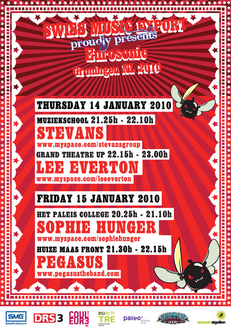 Eurosonic to feature four top Swiss acts