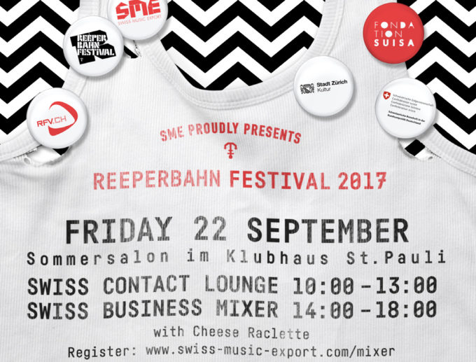 Swiss Music Export at the Reeperbahn Festival 20 – 23 September 2017, Hamburg